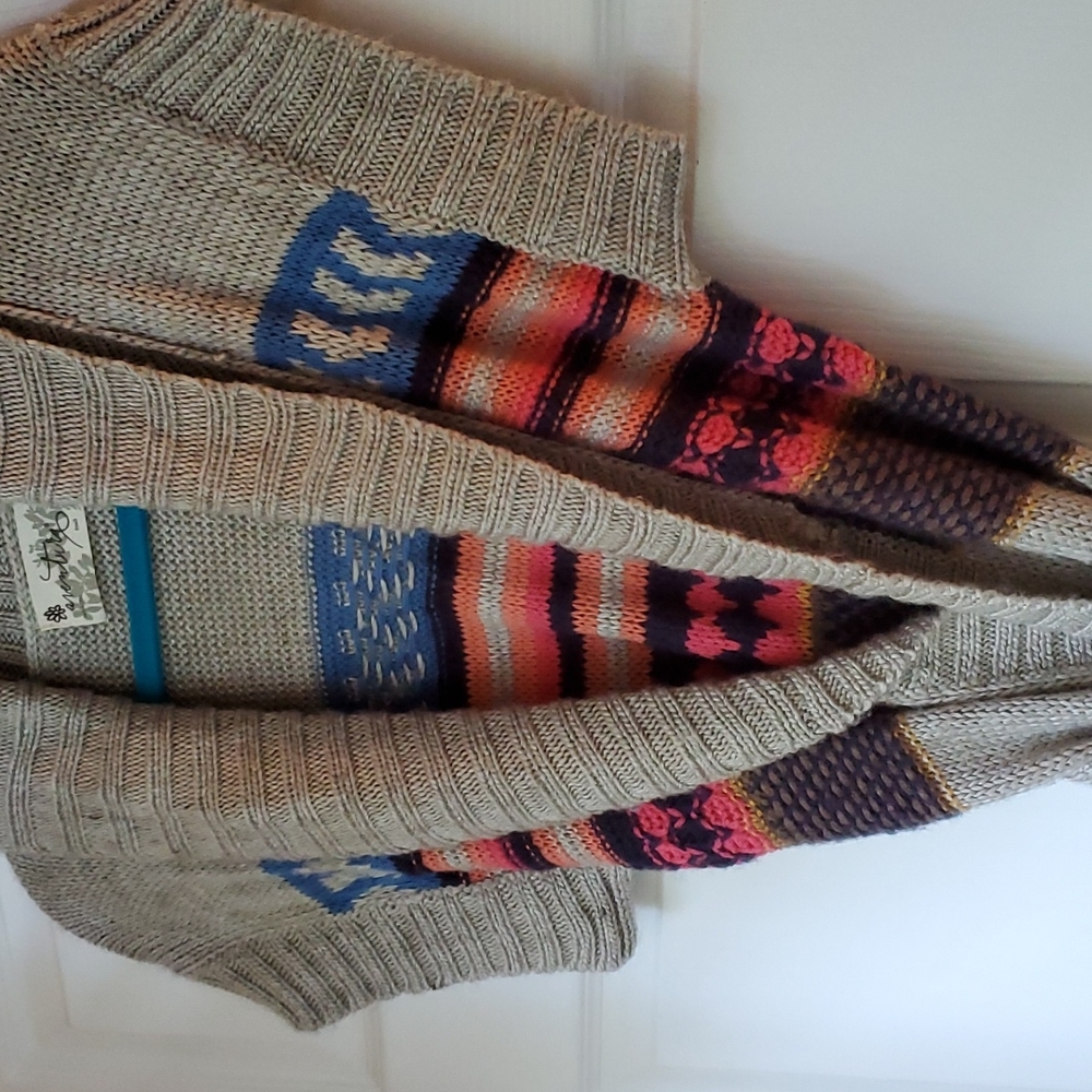 REI Adventura wrap boho alpaca blend cardigan, size small